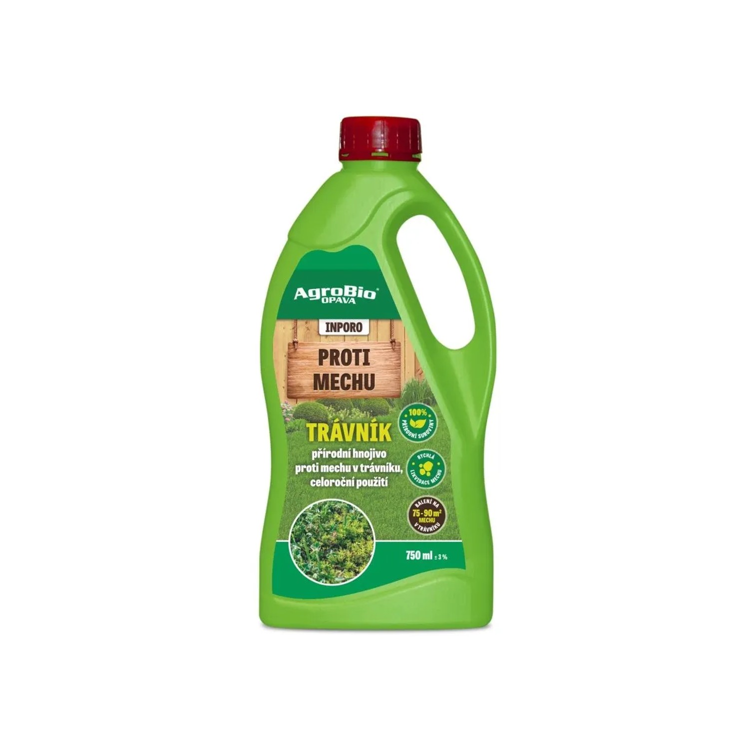 AgroBio OPAVA INPORO proti mechu v trávníku 750 ml