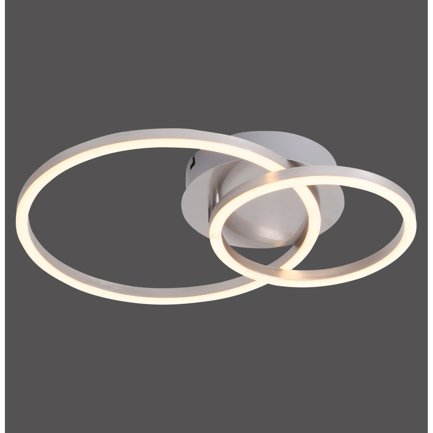 Just Light. Stropní LED svítidlo Ivanka, 3000 K, ocel, 41,5 x 30 cm