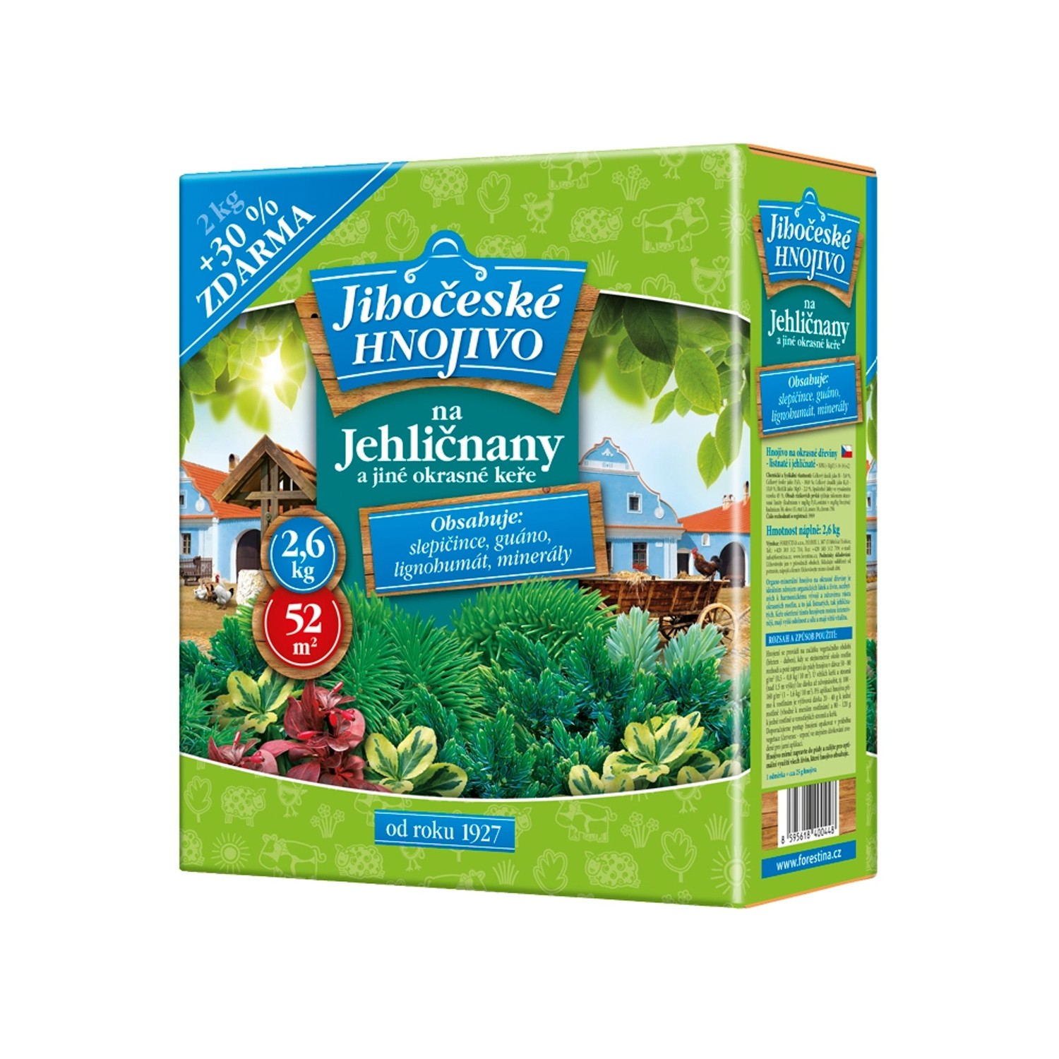 Jihočeské hnojivo jehličnany a jiné okrasné keře 2,6 kg