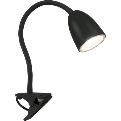 OBI LED lampa s klipem Vidorni flexibilní černá