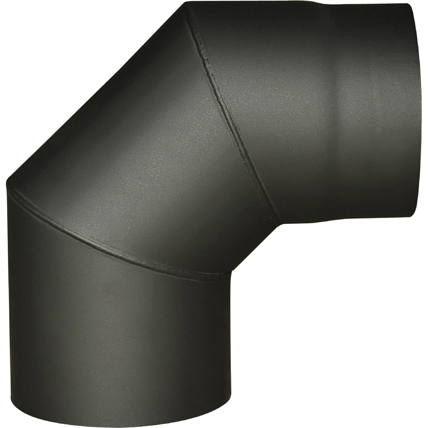 Koleno kouřové 90° silnostěnné černé, pr. 130 mm