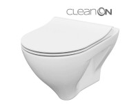 Cersanit Závěsná WC mísa Mille Clean On + WC sedátko Slim