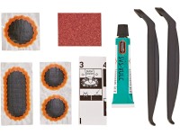 Tip-Top Sada s opravnými záplatami a montážními pákami na duše Tip-Top Sada s opravnými záplatami a montážními pákami na duše