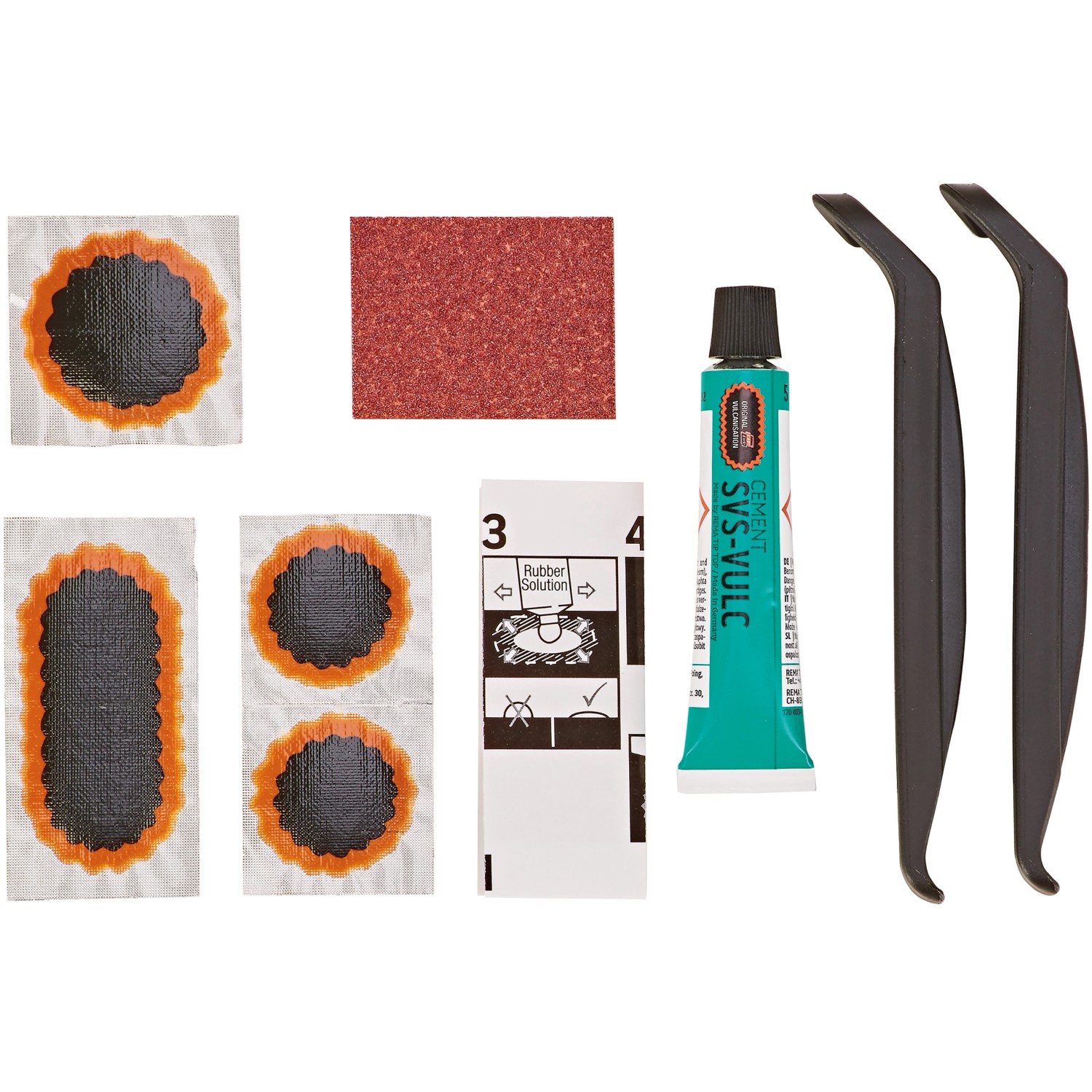 Tip-Top Sada s opravnými záplatami a montážními pákami na duše