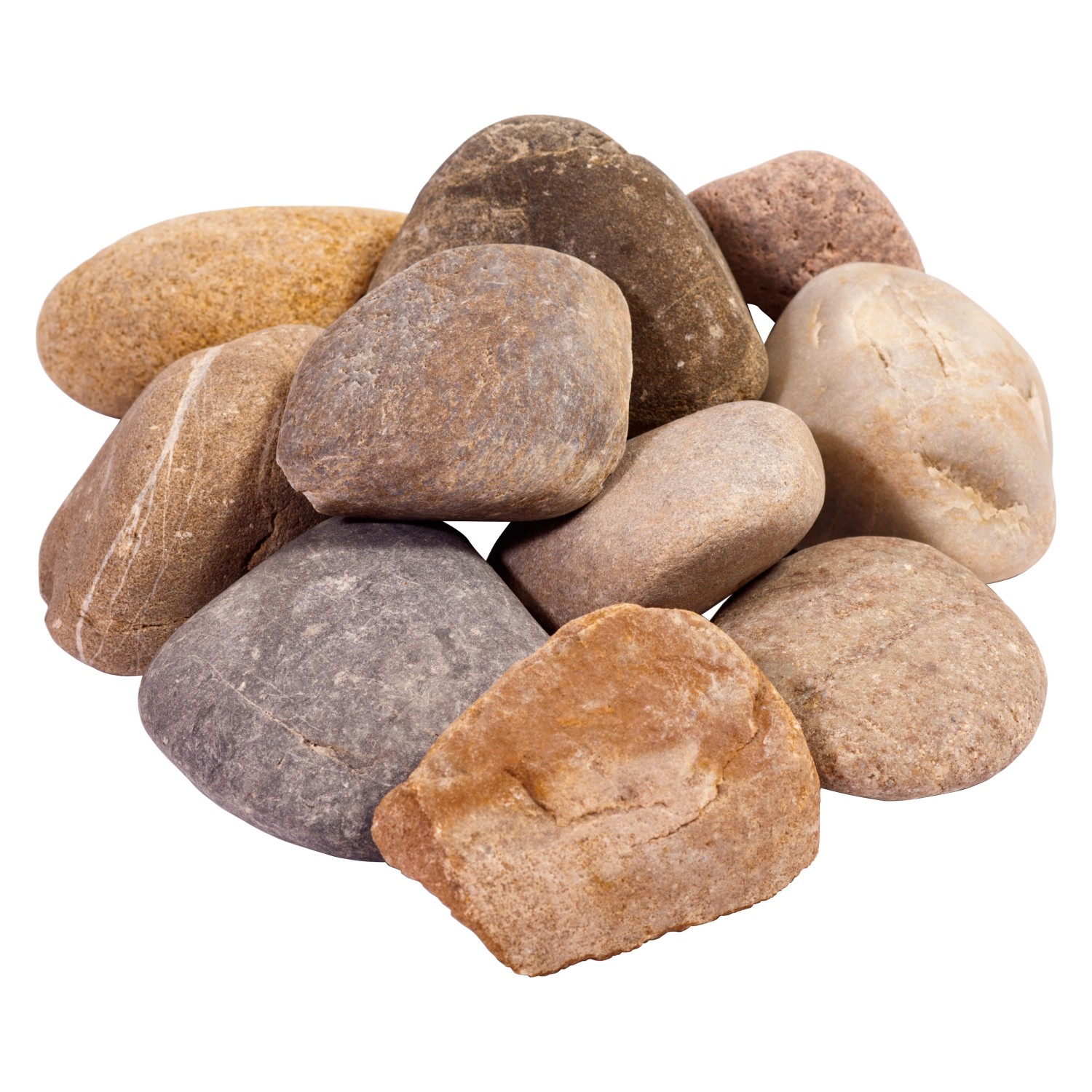 WECO Říční štěrk "Rhein", vícebarevný, 50-150 mm, 25 kg/pytel