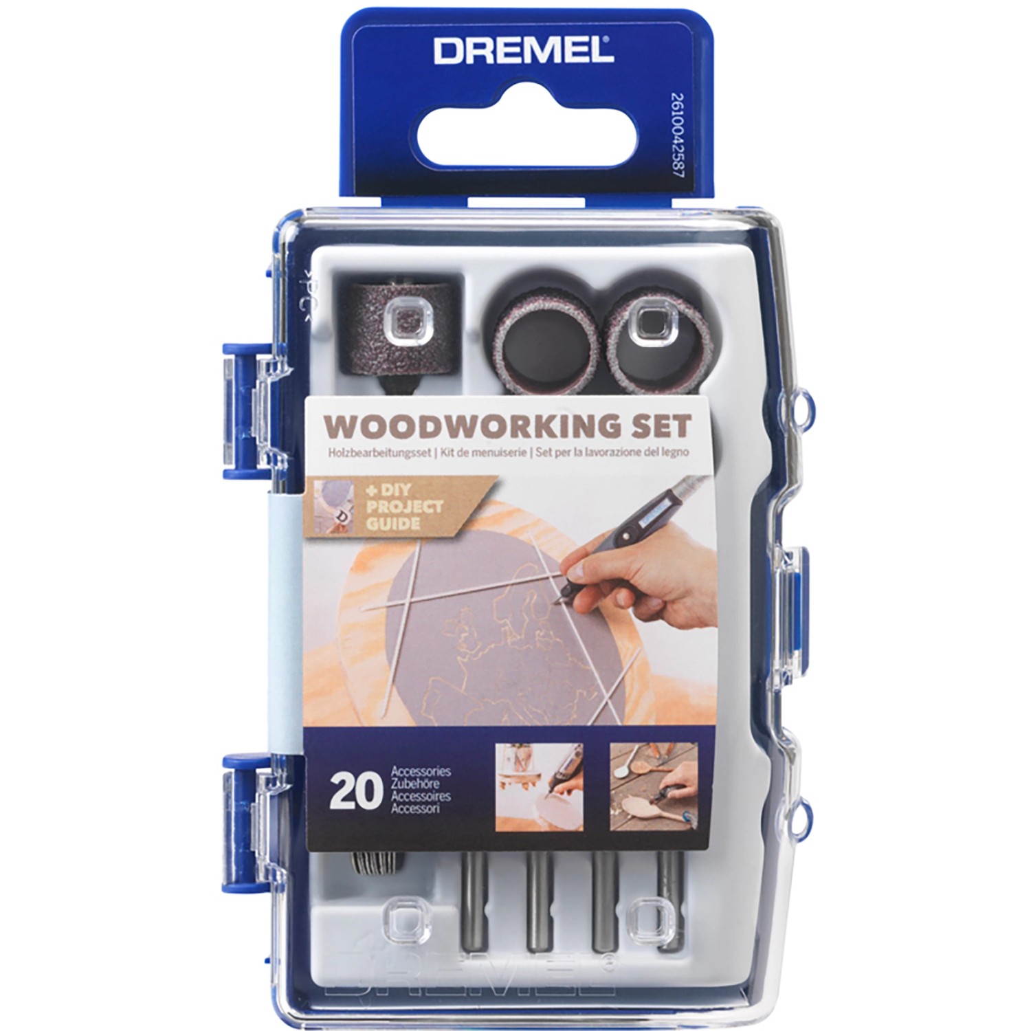 Dremel Sada pro práci se dřevem 681, 20dílná