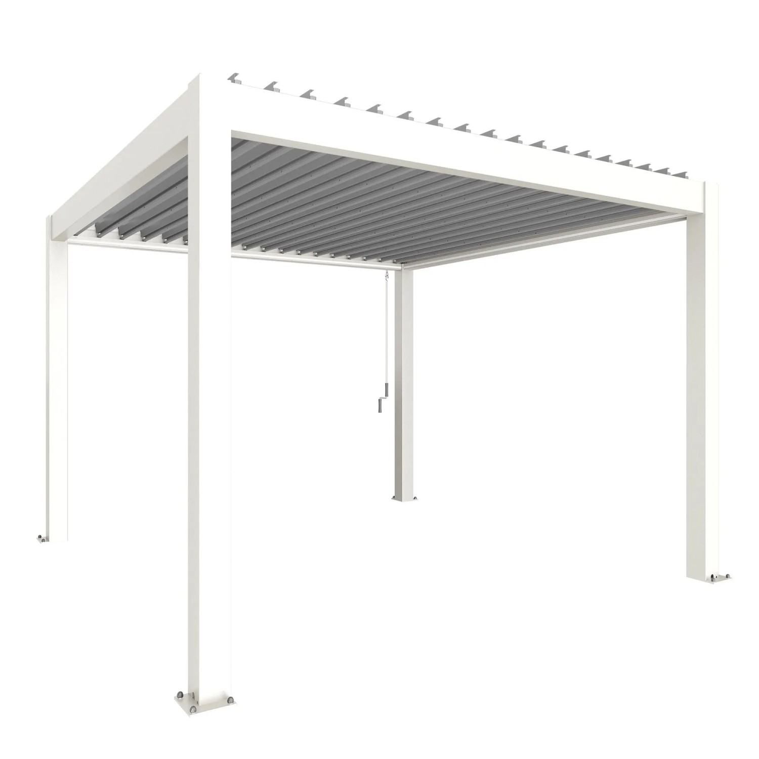 Biohort Pergola 3,5 x 3,5 bílá/stříbrná 367,5 x 367,5 cm