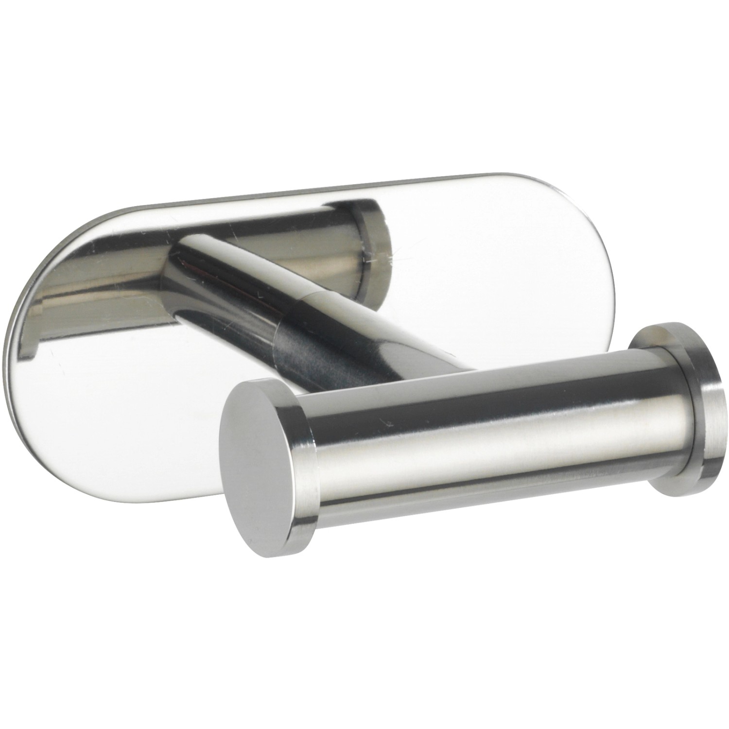 Wenko Nástěnný koupelnový háček Turbo-Loc Duo Orea Shine, lesklá nerez