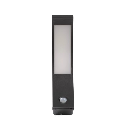EURAKLES Nástěnné LED svítidlo SCHARLEEN SENZOR 10W 800lm IP54 černá 25 x 18,8cm