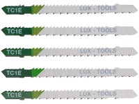 LUX-TOOLS Listy přímočaré pily na dřevo upínání T, 5 ks