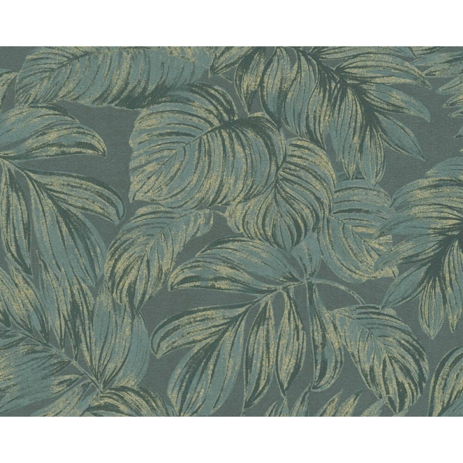 A.S. Creation Vliesová tapeta Casual Living Floral Gold Green, 10,05 x 0,53 m