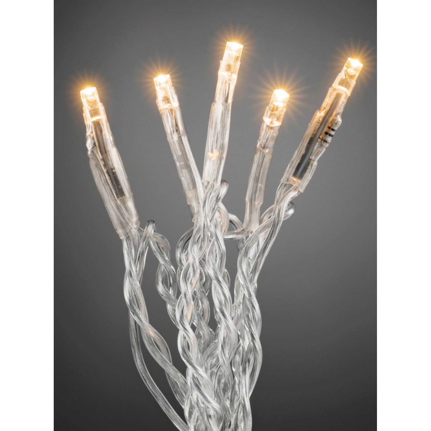 Konstsmide LED mikro řetěz 100 světel jantarová barva 24 V