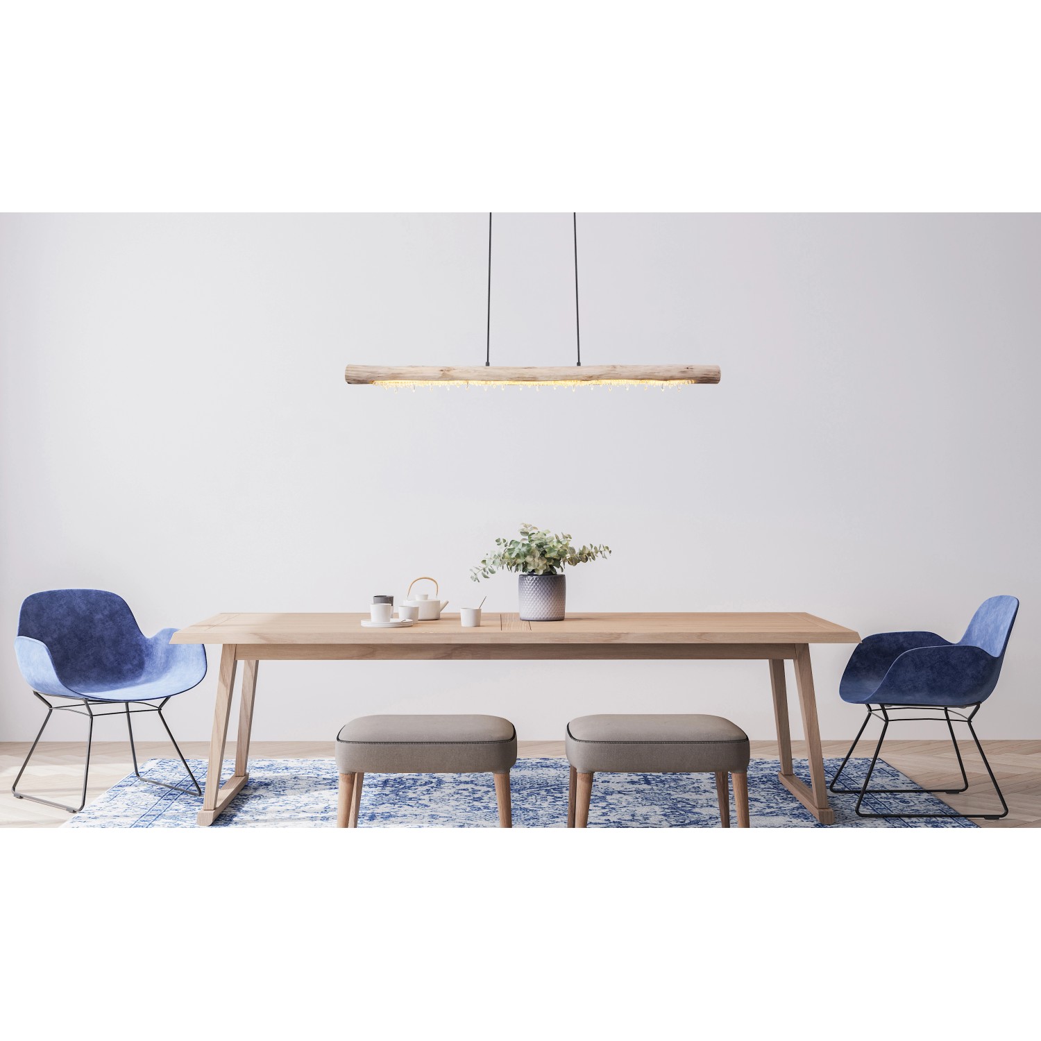 Globo LED závěsné svítidlo Felicitas 1500 x 70 x 1200 mm