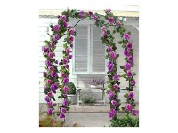 Kovová opěra na popínavé rostliny, zelená, 240 x 140 x 37 cm