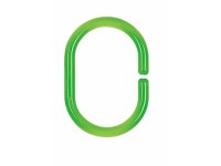 Spirella Kroužek ke sprchovému závěsu C-Minor transparentní plast zelený čirý