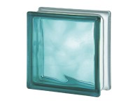 Seves Glass Blocks Luxfera TURQUOISE 1919/8 WAVE
