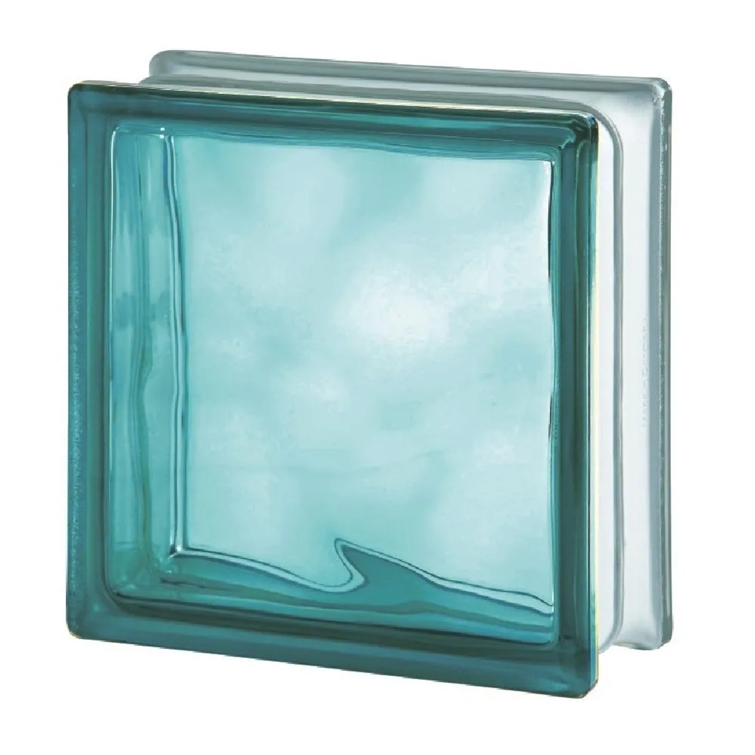 Seves Glass Blocks Luxfera TURQUOISE 1919/8 WAVE