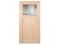 PANTO Dřevěné vedlejší vchodové dveře NET-504 přírodní smrk, 88 x 198 cm, P PANTO Dřevěné vedlejší vchodové dveře NET-504 přírodní smrk, 88 x 198 cm, P