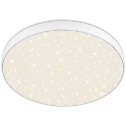 Briloner Stropní LED svítidlo Flame Star efekt hvězdné oblohy, bílé, pr. 38,7 cm