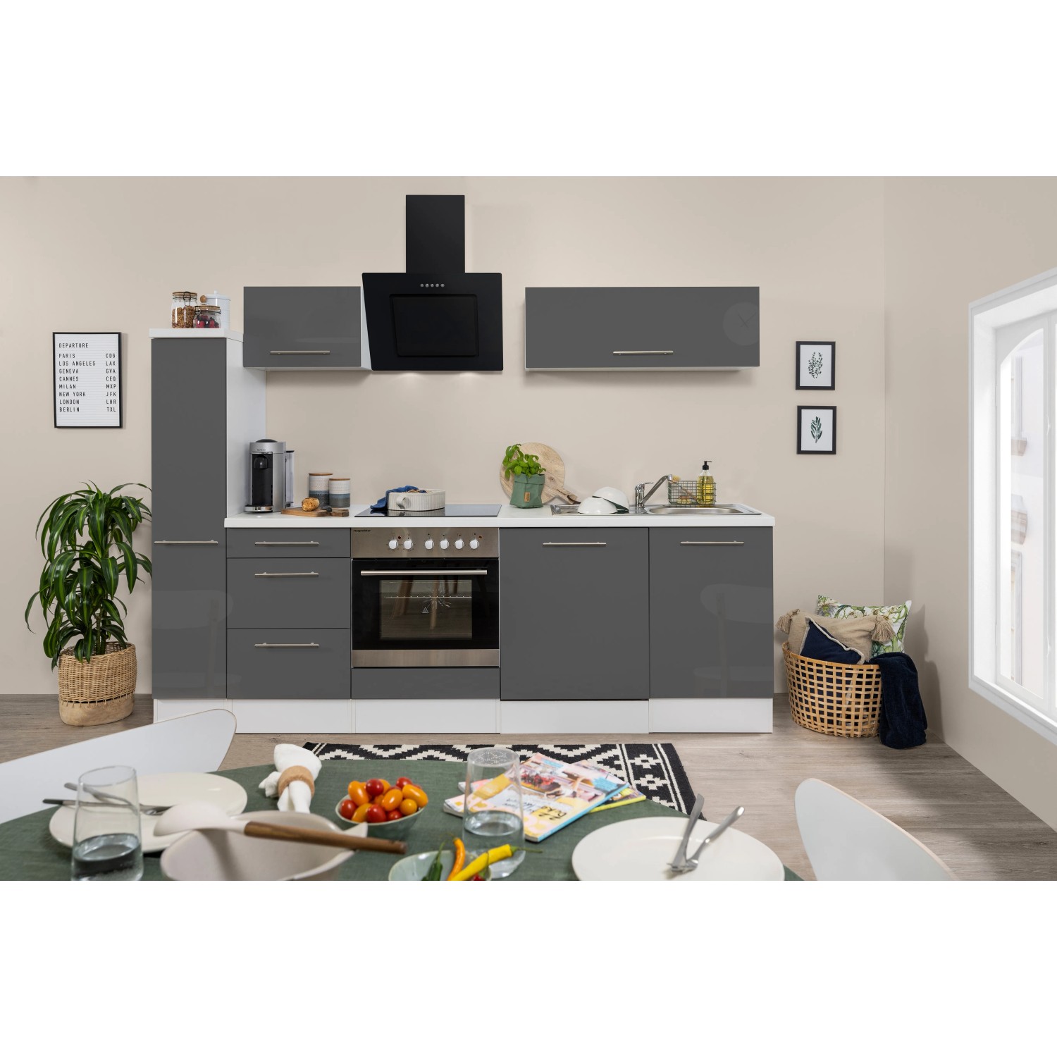 Luxus Kchenzeile 250 Cm Bild