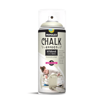 PRIMALEX Křídová matná barva ve spreji Chalk Effect šedozelená 400 ml