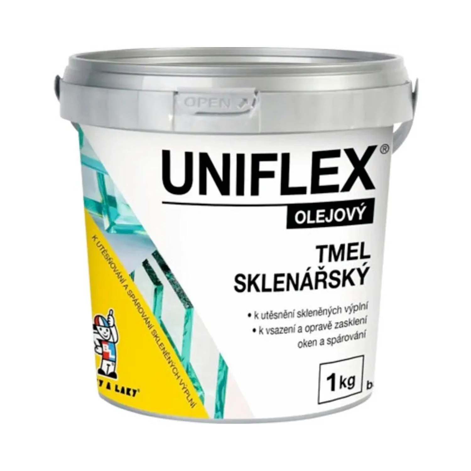 UNIFLEX Sklenářský tmel 1 kg