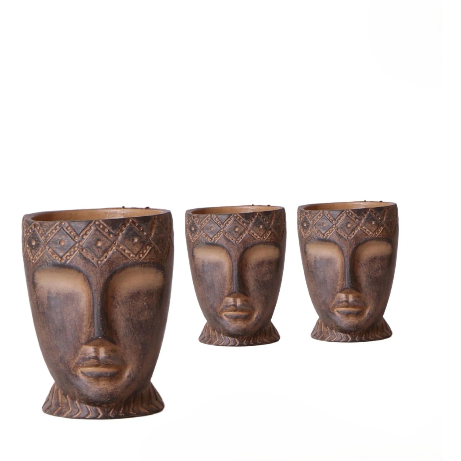 Royal Lemkes Keramický obal na květináč "Totem Mask" pr. 9 cm, 1 ks