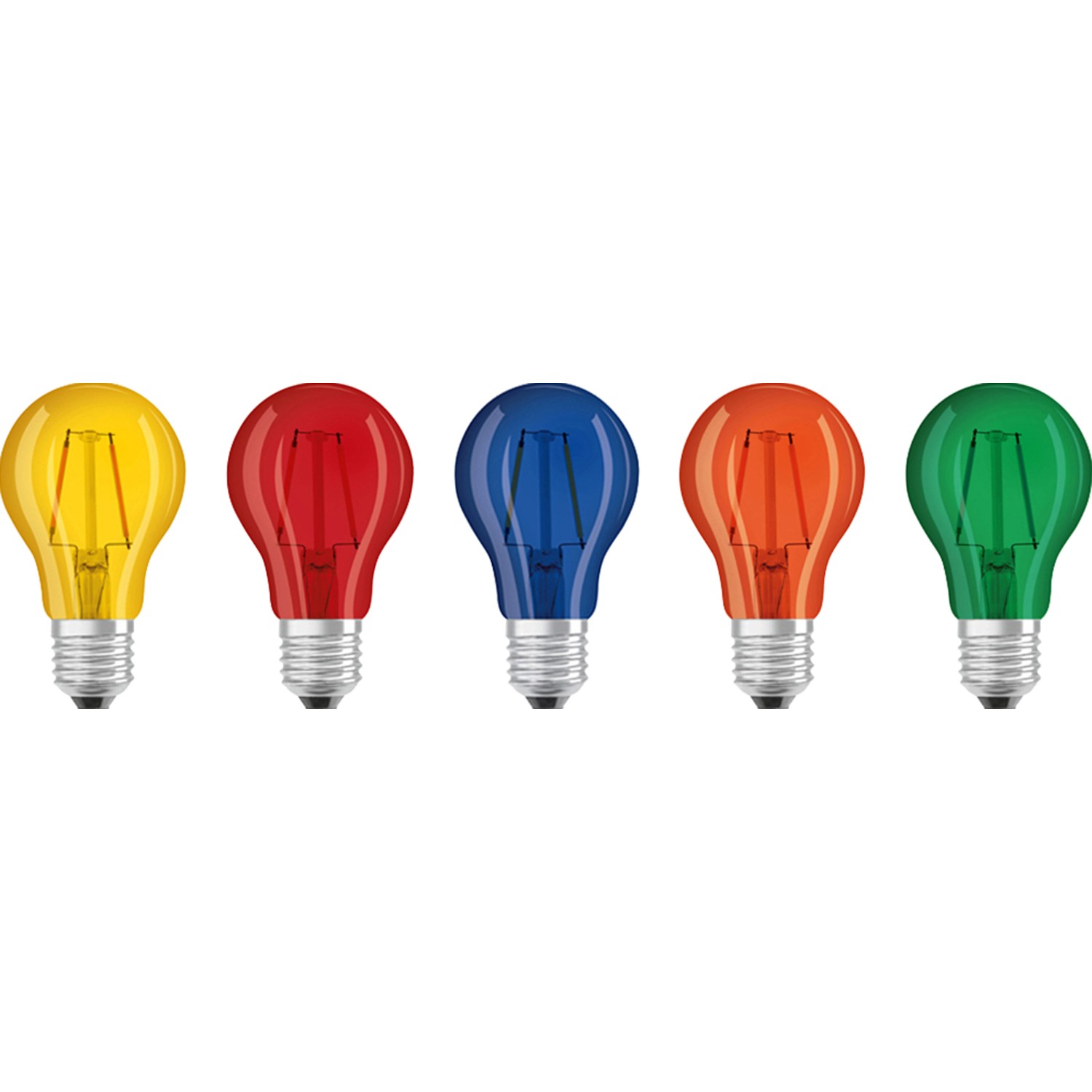 OSRAM LED žárovky Colourbox, E27, A60, 2,5 W, studená bílá, 5 ks