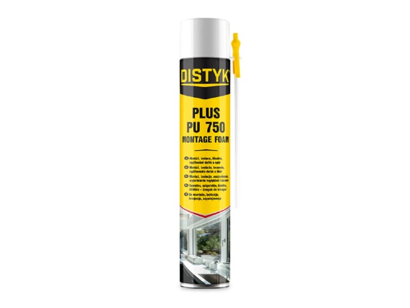 Distyk Montážní pěna PLUS PU 750, trubičková dóza 750 ml