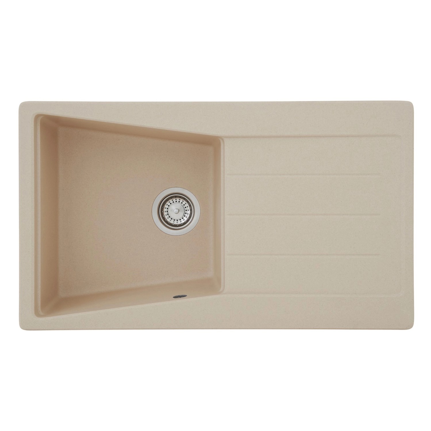 Respekta by Schock Granitový dřez Seattle pískově béžový 86 x 50 cm