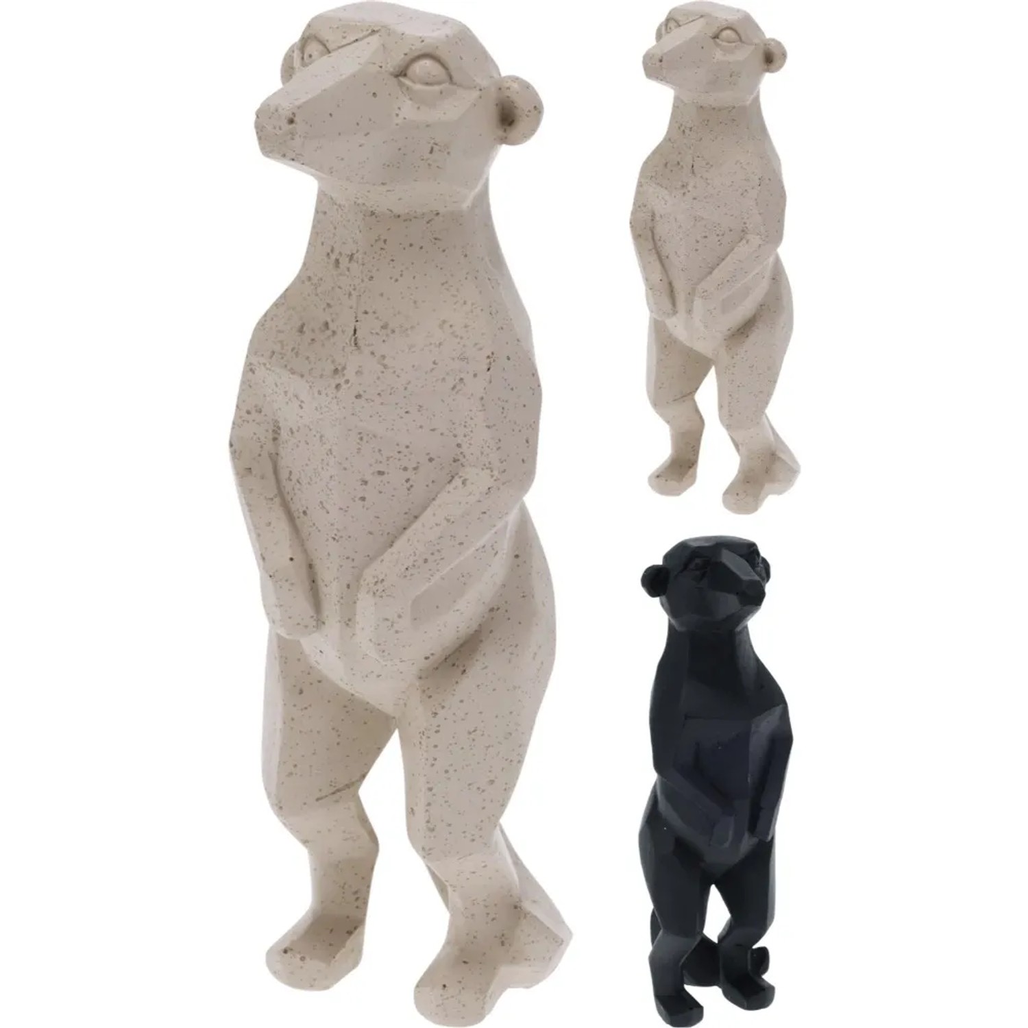 Koopman Dekorace surikata stojící, různé druhy, 7,5 x 6,2 x 18,5 cm