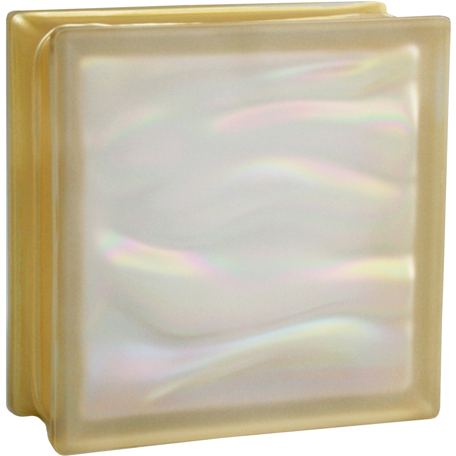 Fuchs Design Luxfera BM Aqua mléčné sklo perleťová zlatá 19 x 19 x 8 cm