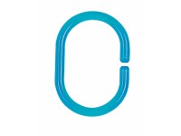 Spirella Kroužek ke sprchovému závěsu C-Minor transparentní plast modrý čirý