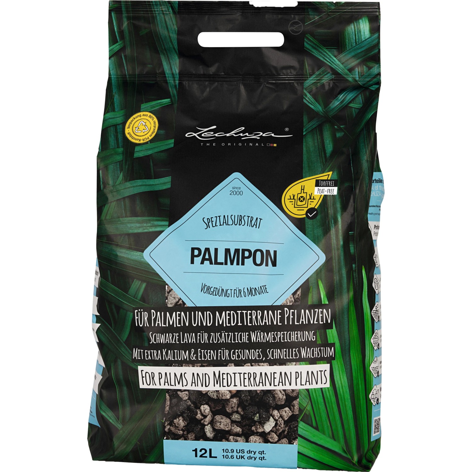 LECHUZA PALMPON Speciální substrát pro palmy a středomořské rostliny 12 l