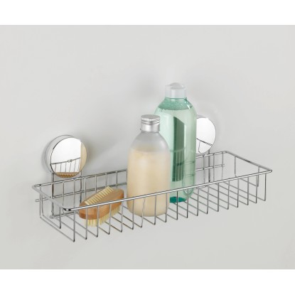 Wenko Nástěnná police Static Loc Plus ocelová 35 cm x 13 cm x 13 cm chromová