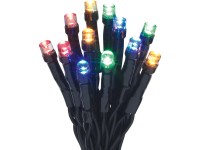 VLC LED světelný řetěz 20 x LED RGB, IP44, černý, 1,72 m VLC LED světelný řetěz 20 x LED RGB, IP44, černý, 1,72 m