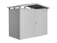 Biohort Plechový domek Panorama P1 stand. dveře, stříbrná, 273 x 158 x 227 cm
