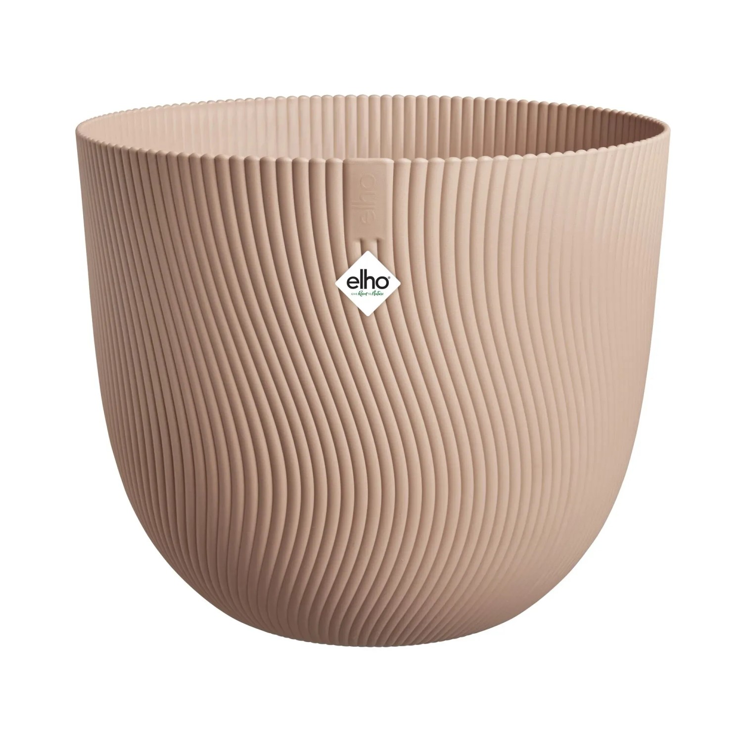 Elho Květináč Sereh Round hnědý pr. 25 x 21 cm