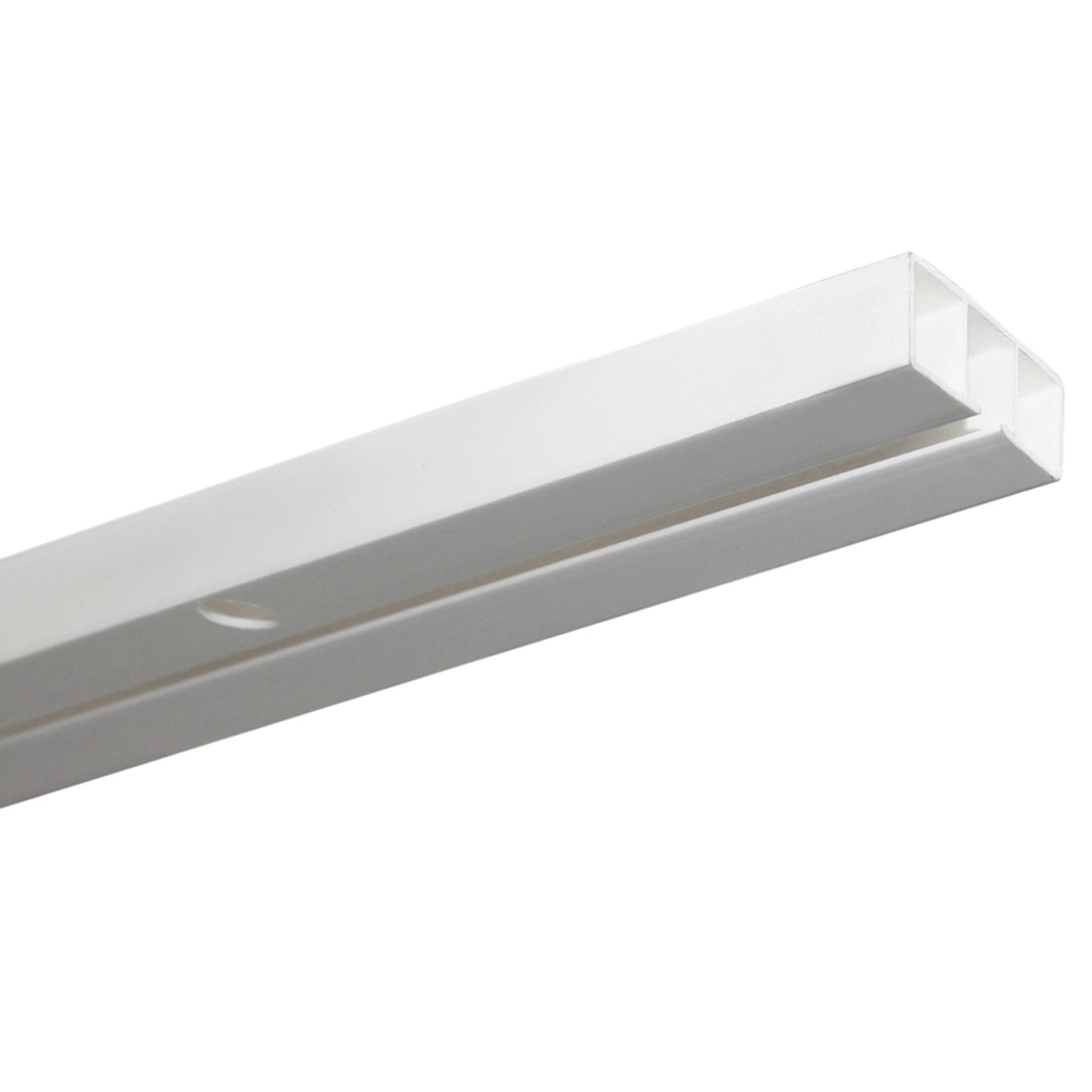 Gardinia Záclonová kolejnička jednodrážková Slim Line bílá 250 cm