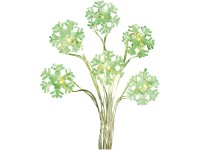 OBI LED světelný řetěz sněhové vločky 15 LED transparentní