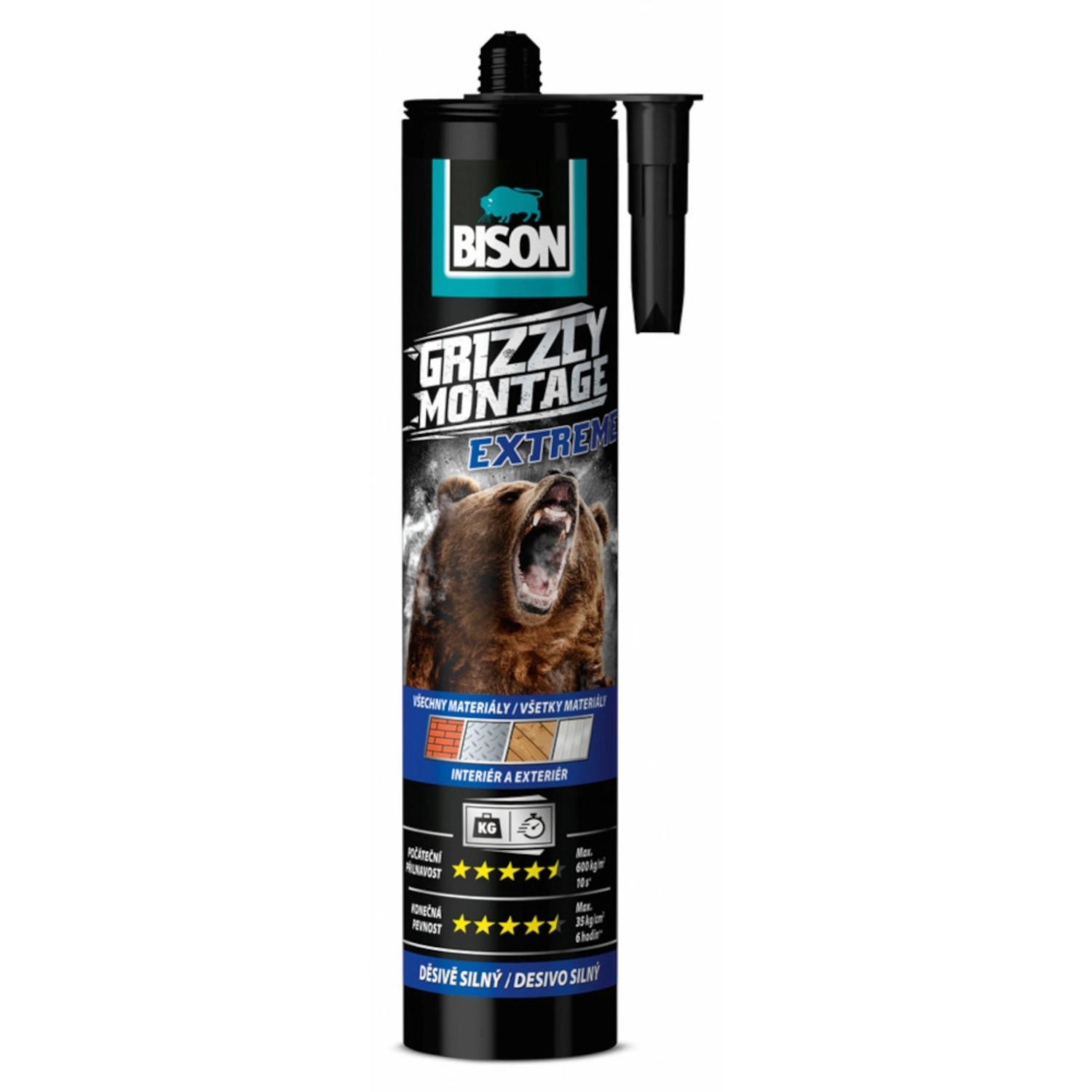 BISON Lepidlo Grizzly Montage Extreme White 1 x 435 g