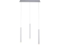 Just Light. Závěsné LED svítidlo Bruno, 3000K, 3x550lm, hliníková, 55 x 120 cm