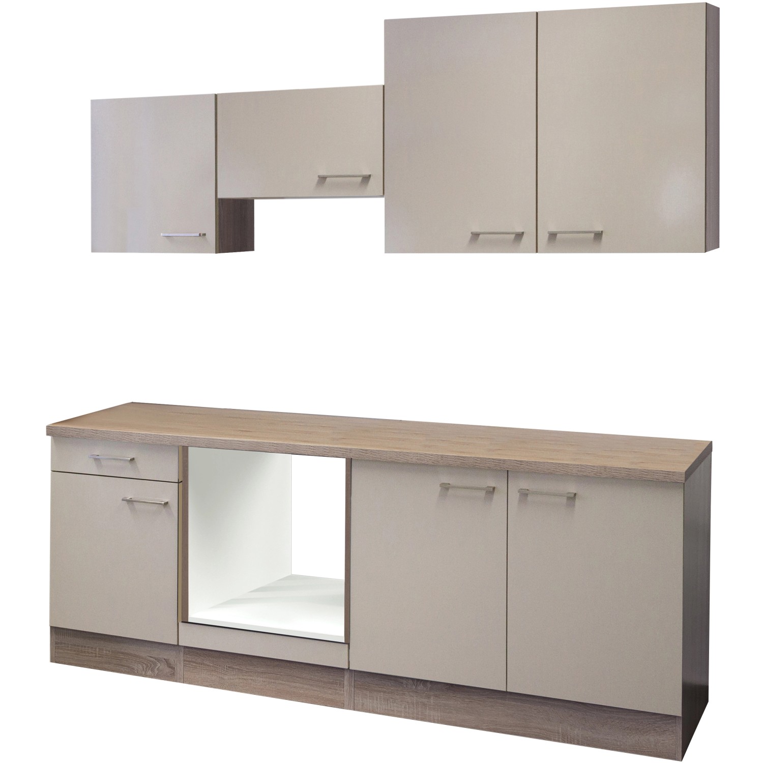 Flex-Well Kuchyně Orlando 210 cm/typ 3 - bez el.spotřebičů a dřezu