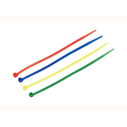 LUX-TOOLS Stahovací pásky 150 x 3,6 mm barevná, 100 ks