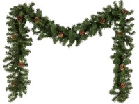 Umělá jedlová girlanda Lohja se šiškami 2,70 m