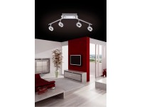Paul Neuhaus Stropní LED svítidlo Sileda 4bod., 4x24 W, IP44, hliník, 18 x 94 cm