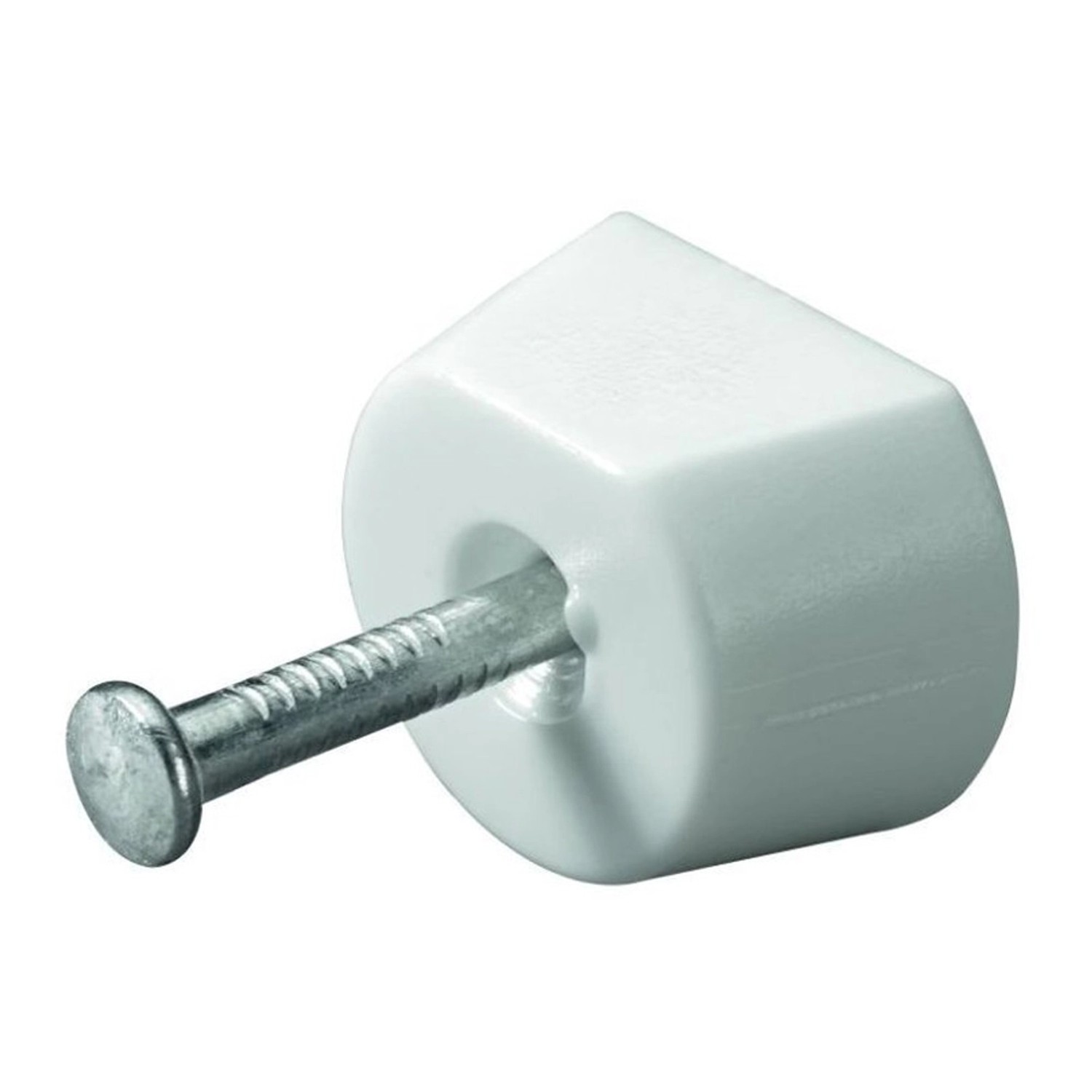 Hettich Nosník police s hřebíkem, bílá, 14,5 x 7,5 mm, 20 ks