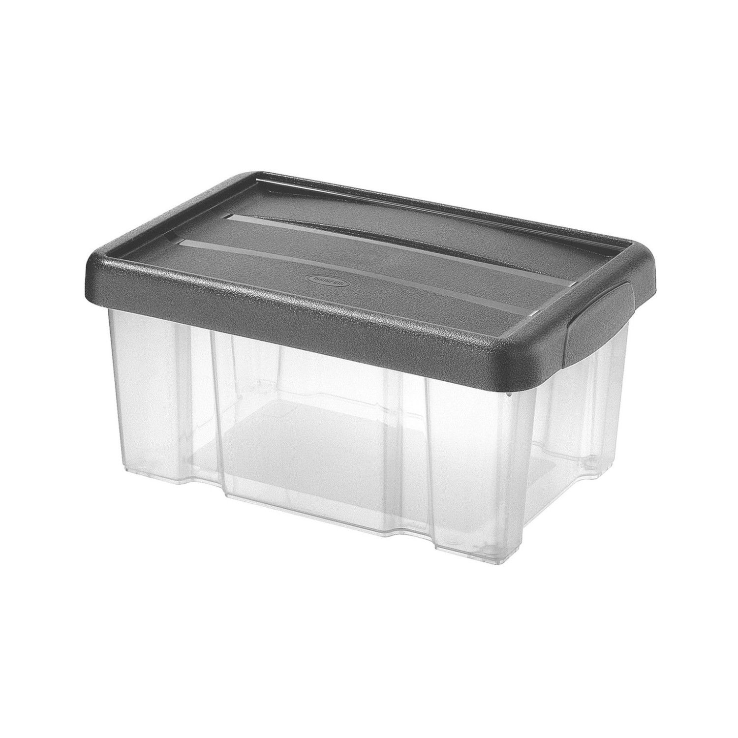 Tontarelli Box PUZZLE s víkem 5 l transparent/grafit, 29,4 x 19,6 x 14 cm
