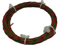 Telekomunikační kabel YT červeno-zelený 2 x 0,8 mm2 10 m