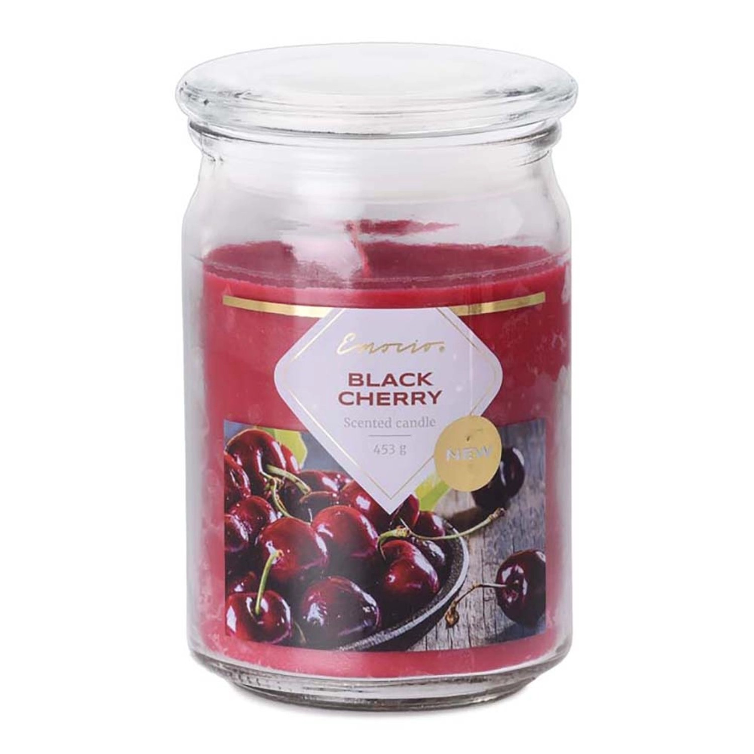 Emocio Svíčka ve skle Black Cherry 93 x 142 mm